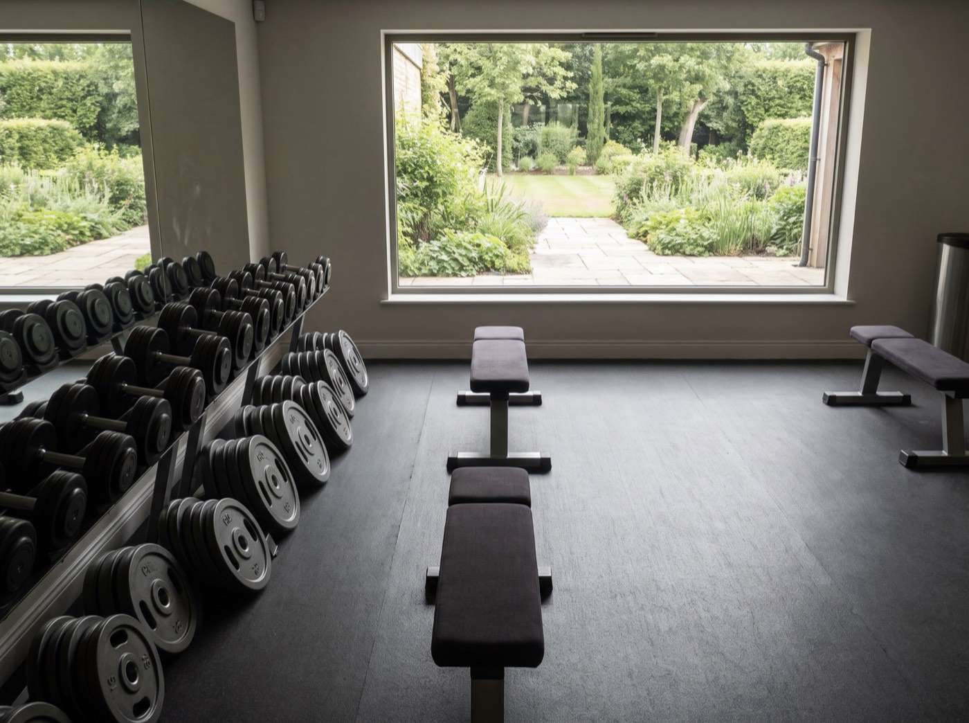 Gimnasio del centro deportivo del club